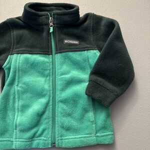 columbia steens mountain  fleece jacket baby infant 12-18 months full zip green
